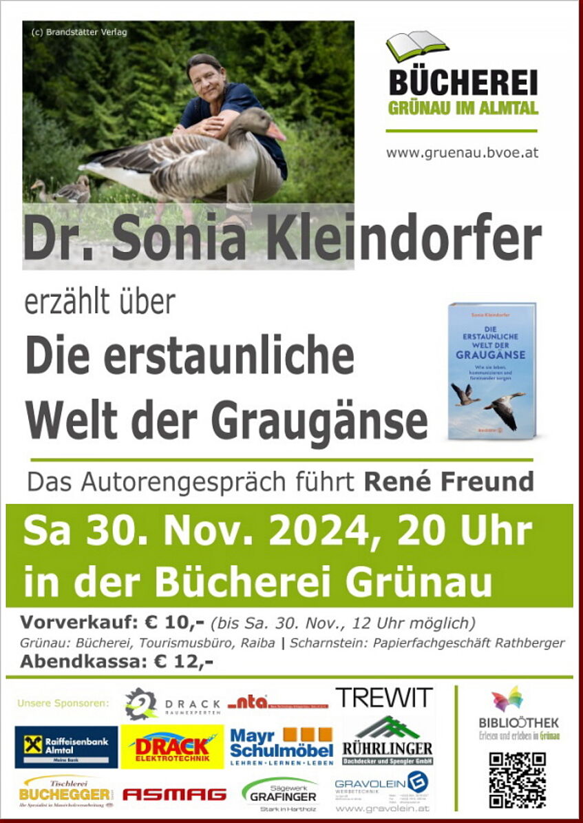 Poster of a book presentation